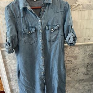 Denim dress tunic